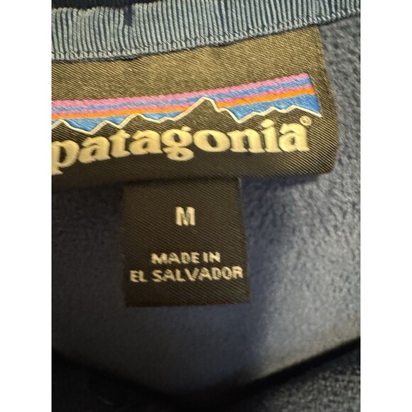 Patagonia Micro D Snap-T Pullover Fleece Navy Blue Sweater Womens Size Medium - Picture 5 of 10